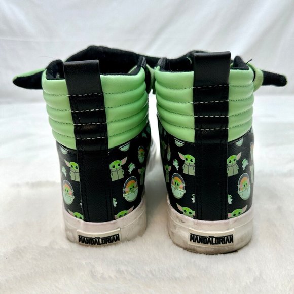 Ground Up Star Wars Mandalorian Grogu High Top Sneakers Unisex 5 - Picture 5 of 8
